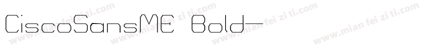 CiscoSansME Bold字体转换